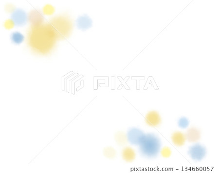 Yellow flower atmosphere Blue and orange illumination illustration like a flower field 134660057
