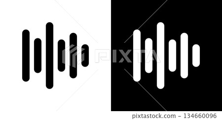 Waveform icon Waveform icon 134660096