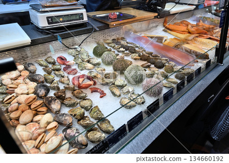 卑爾根魚市場展示 卑爾根魚市場展示 134660192