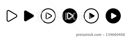 播放標記圖示集 134660408