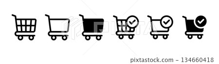 購物車圖示集 134660418