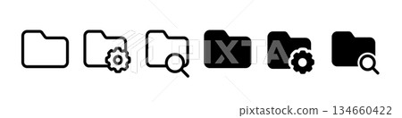 資料夾圖示集 設定/搜尋 134660422