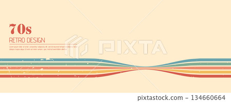 Grunge waves and dynamic lines. Retro art background with abstract stripes and vintage feel. Vintage vector illustration Grunge waves and dynamic lines. Retro art background with abstract stripes and vintage feel. Vintage vector illustration 134660664