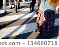 Photo of pedestrians crossing a crosswalk 134660718