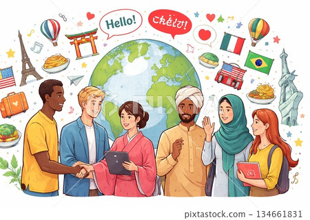Cross-cultural exchange Cross-cultural exchange 134661831