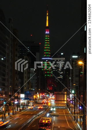 東京鐵塔的聖誕版 134662004