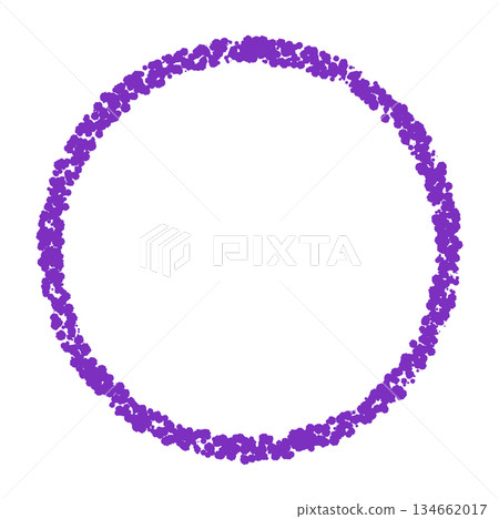 Crayon material hand-drawn circle Crayon material hand-drawn circle 134662017
