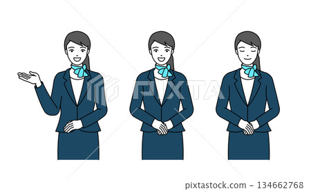 Receptionist woman_vector illustration Receptionist woman_vector illustration 134662768