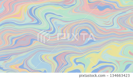 彩色三維墨流圖案 彩色三維墨流圖案 134663423