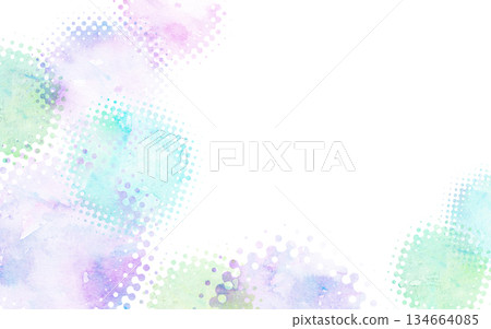 五顏六色的水彩波爾卡圓點 五顏六色的水彩波爾卡圓點 134664085