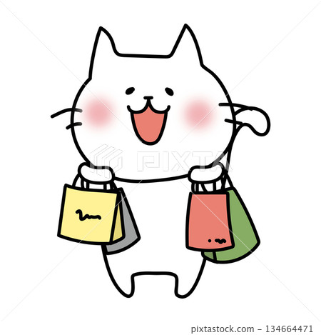 一隻白貓瘋狂購物 134664471