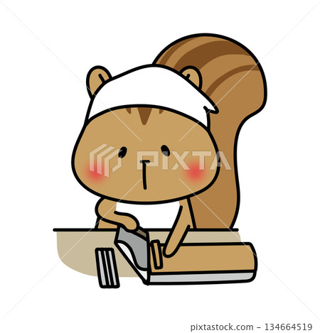 松鼠在做蕎麥麵 134664519