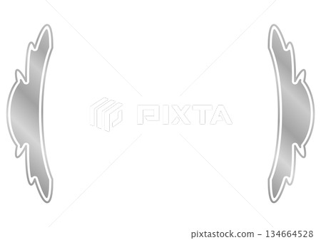 Luxurious metal side decoration, title frame parts, and silver decorative bracket frame Luxurious metal side decoration, title frame parts, and silver decorative bracket frame 134664528