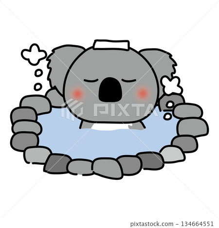 溫泉裡的無尾熊 溫泉裡的無尾熊 134664551
