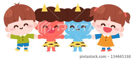 紅魔鬼、藍魔鬼和孩子們 134665198