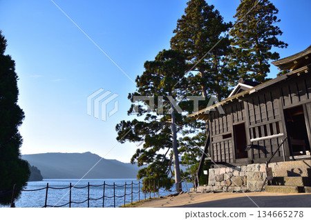 箱根關卡的本崗哨、上休息站和蘆之湖 134665278