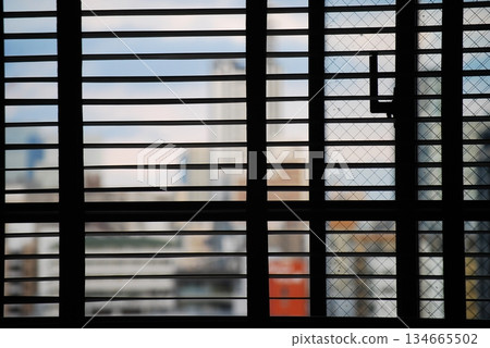 Landscape through the blind 134665502
