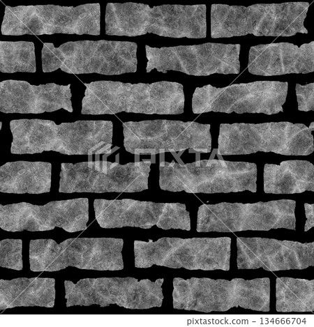 Brick background. Grunge filter. Monochrome particles abstract for wallpaper or background copy mask for photo editor. 134666704