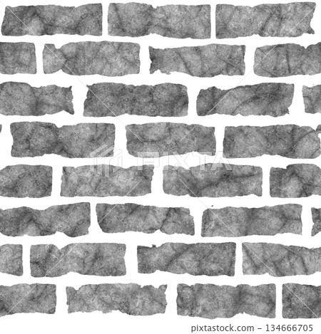 Brick background. Grunge filter. Monochrome particles abstract for wallpaper or background copy mask for photo editor. Brick background. Grunge filter. Monochrome particles abstract for wallpaper or background copy mask for photo editor. 134666705