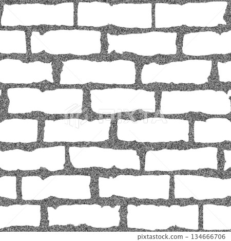 Brick background. Grunge filter. Monochrome particles abstract for wallpaper or background copy mask for photo editor. Brick background. Grunge filter. Monochrome particles abstract for wallpaper or background copy mask for photo editor. 134666706