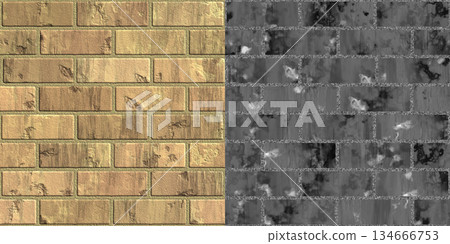 Brick background. Grunge filter. Brick background via an alpha channel. Brick background. Grunge filter. Brick background via an alpha channel. 134666753