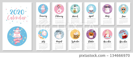 Hand-drawn style cute little white mouse maple design moon cover, article book, writing book, waiting list, memo, diary material sheet Hand-drawn style cute little white mouse maple design moon cover, article book, writing book, waiting list, memo, diary material sheet 134666970