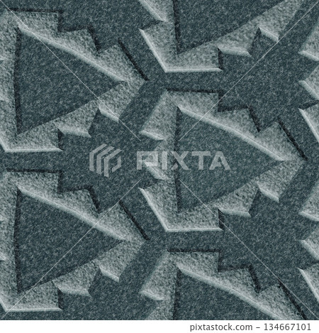 Abstract sandstone wall pattern with geometric carvings 134667101