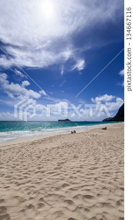 夏威夷懷馬納洛海灘公園 碧海藍天 熱帶風光 134667116