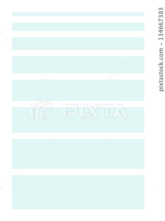 A set of thin and thick light blue lines and rectangular frames - a collection of decorative materials for underlining, marking, and frames 134667383