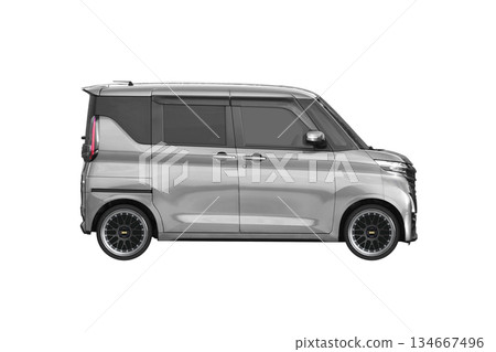 一輛輕型乘用車，標準車身高度，配備 17 吋改裝輪圈（比例：1 像素 = XL 尺寸下約 1 毫米） 134667496