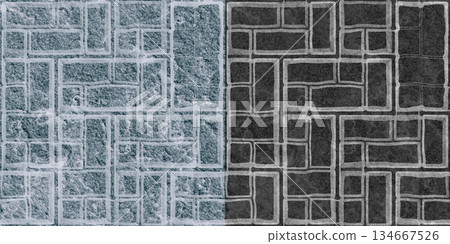 Abstract sandstone wall pattern with geometric carvings. Wall background via an alpha channel. Abstract sandstone wall pattern with geometric carvings. Wall background via an alpha channel. 134667526