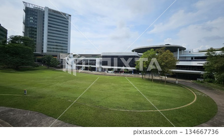 this is NUS University Town, welcoming visitors and building around them this is NUS University Town, welcoming visitors and building around them 134667736