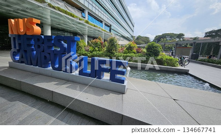 this is NUS University Town, welcoming visitors and building around them this is NUS University Town, welcoming visitors and building around them 134667741
