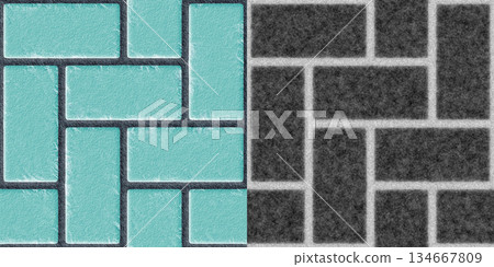 Texture of stone tiles. Grunge filter. High resolution photo filter. Stone background via an alpha channel. 134667809