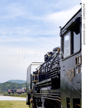 JNR 9600 series steam locomotive and Bungomori Station, Kusu Town, Kusu District, Oita Prefecture JNR 9600 series steam locomotive and Bungomori Station, Kusu Town, Kusu District, Oita Prefecture 134668244