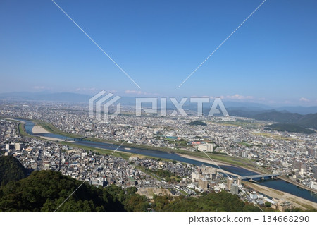 View from Mount Kinka [Gifu Prefecture, Gifu Castle] 134668290