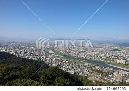 金華山景色 [岐阜縣岐阜城] 134668293