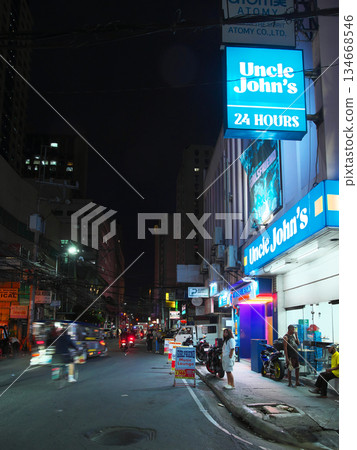 The dynamic Philippines - Bustling nighttime Manila (Malate-Ermita) Cityscape (May 2025) 134668546