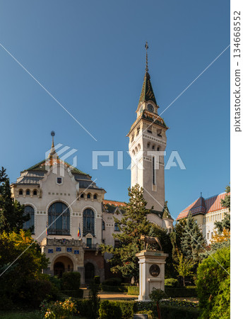 Targu Mures Cultural Palace Tower City Hall Romania 134668552