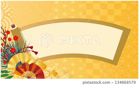 New year japanese style background 134668579