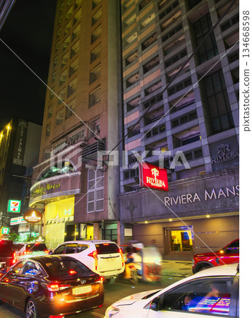 The dynamic Philippines - Bustling nighttime Manila (Malate-Ermita) Cityscape (May 2025) 134668598
