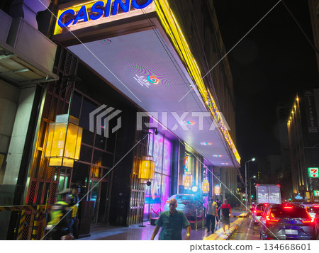 The dynamic Philippines - Bustling nighttime Manila (Malate-Ermita) Cityscape (May 2025) 134668601