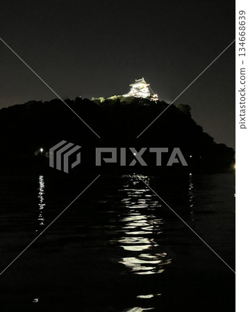 Inuyama Castle seen from the Kiso River [Inuyama, Aichi] 134668639