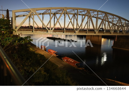 木曾川和萊茵橋 [愛知縣犬山市] 134668644