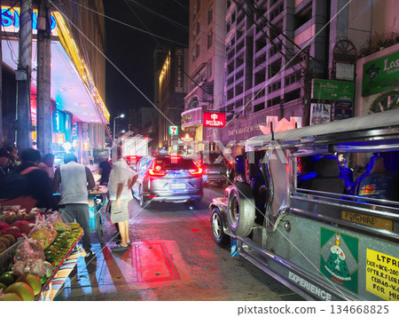The dynamic Philippines - Bustling nighttime Manila (Malate-Ermita) Cityscape (May 2025) 134668825