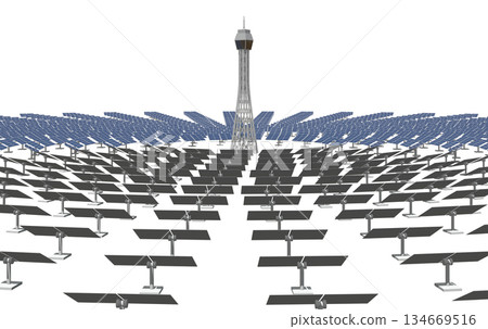 Tower-type solar thermal power generation Tower-type solar thermal power generation 134669516
