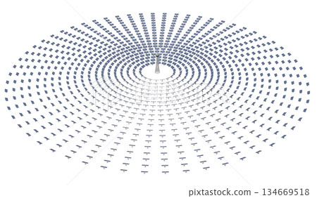 Tower-type solar thermal power generation Tower-type solar thermal power generation 134669518