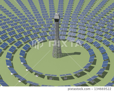 塔式太陽能熱發電 塔式太陽能熱發電 134669522