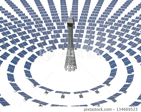 Tower-type solar thermal power generation Tower-type solar thermal power generation 134669523