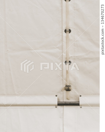 White party event tent detail 134670273
